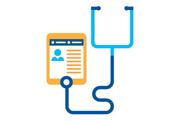 Editorial image representing medical information sharing