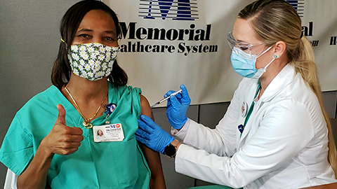 latanya getting covid19 vaccine