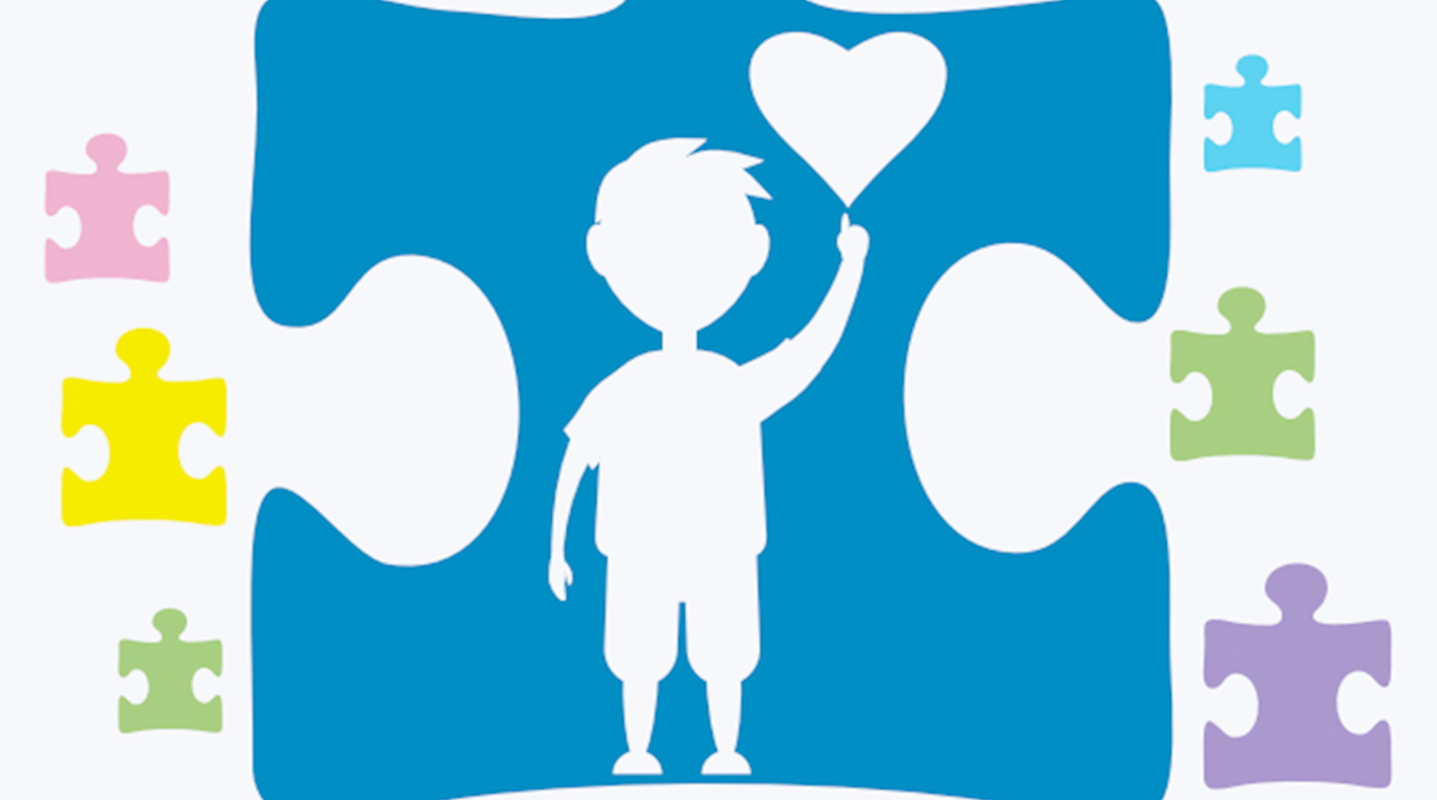 child in puzzle piece illustration