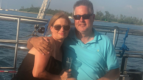 melissa and david stagg on boat