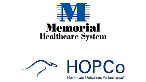 Memorial Healthcare System and HOPCo logos