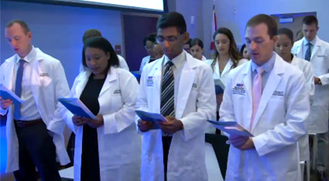 GME residents white coat ceremony