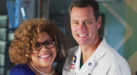 Dr. Cortelli with patient