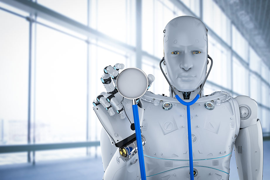 Robot dressed as a doctor