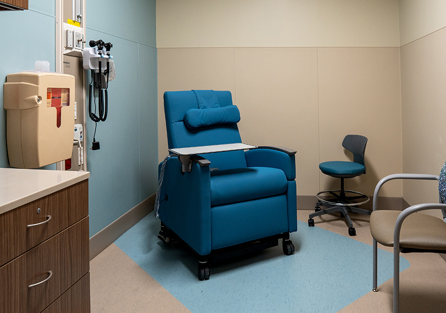 5 Triage Bays with Separate Adult and Pediatric Care