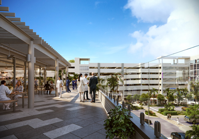 New Tower rendering balcony view - Memorial Regional