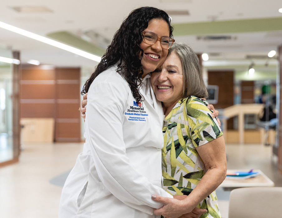 Rehabilitation Physician with patient